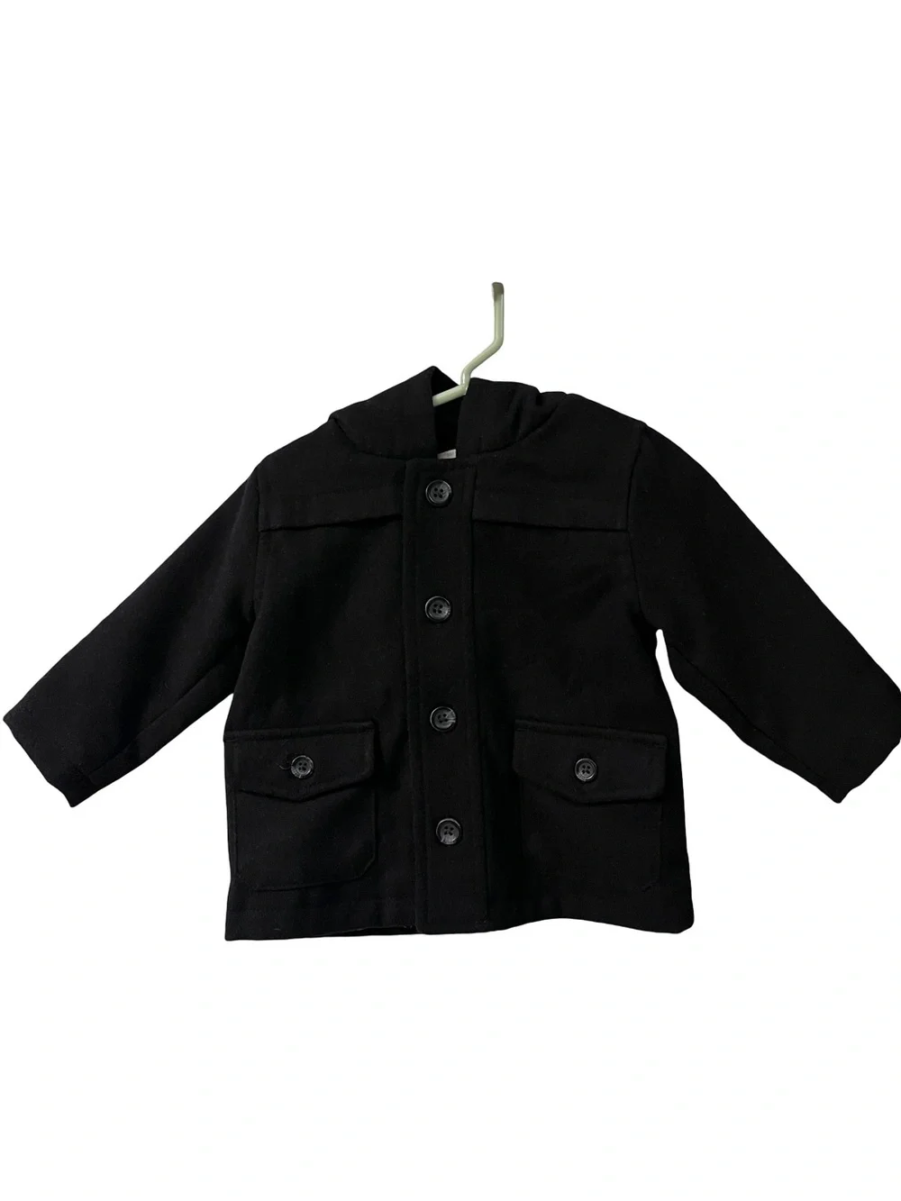 Old Navy Black Hooded Pea Coat for Kids